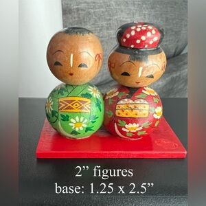 vintage japanese wooden kokeshi lot japanese dolls vintage collectable gifts